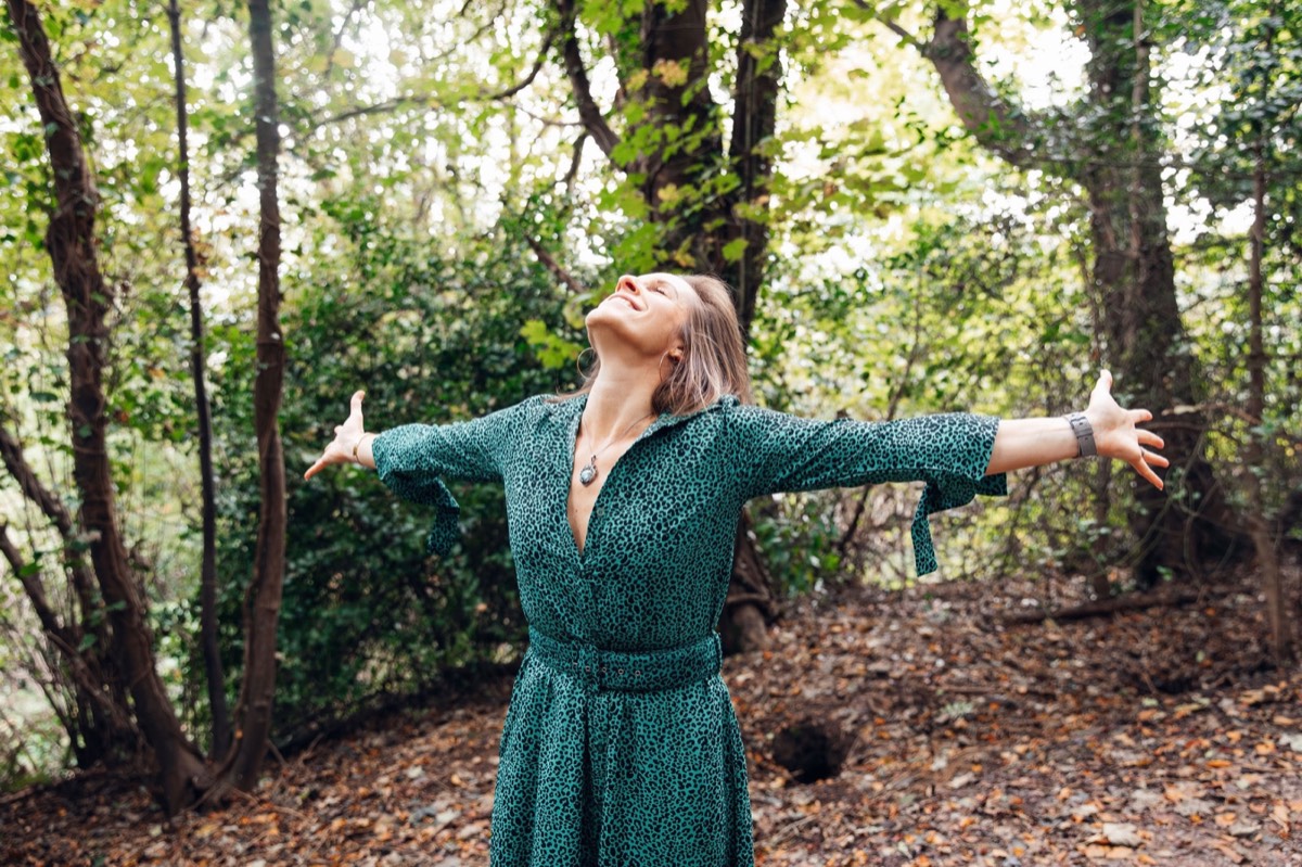 Hannah Holt outdoors.